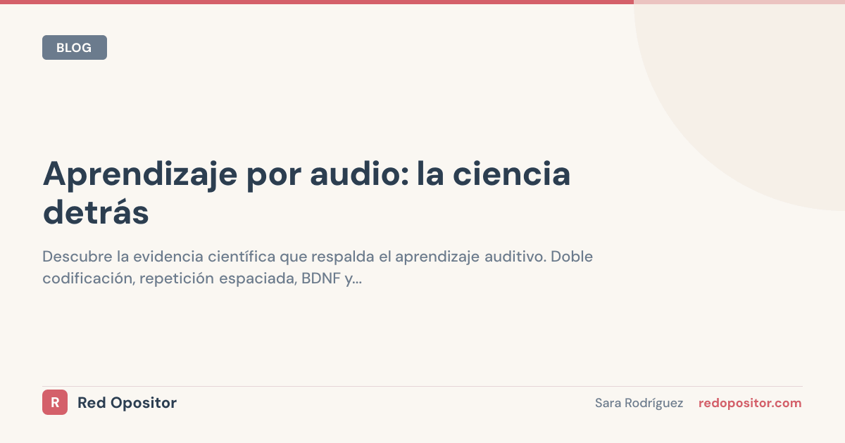 Aprendizaje por audio: la ciencia detrás