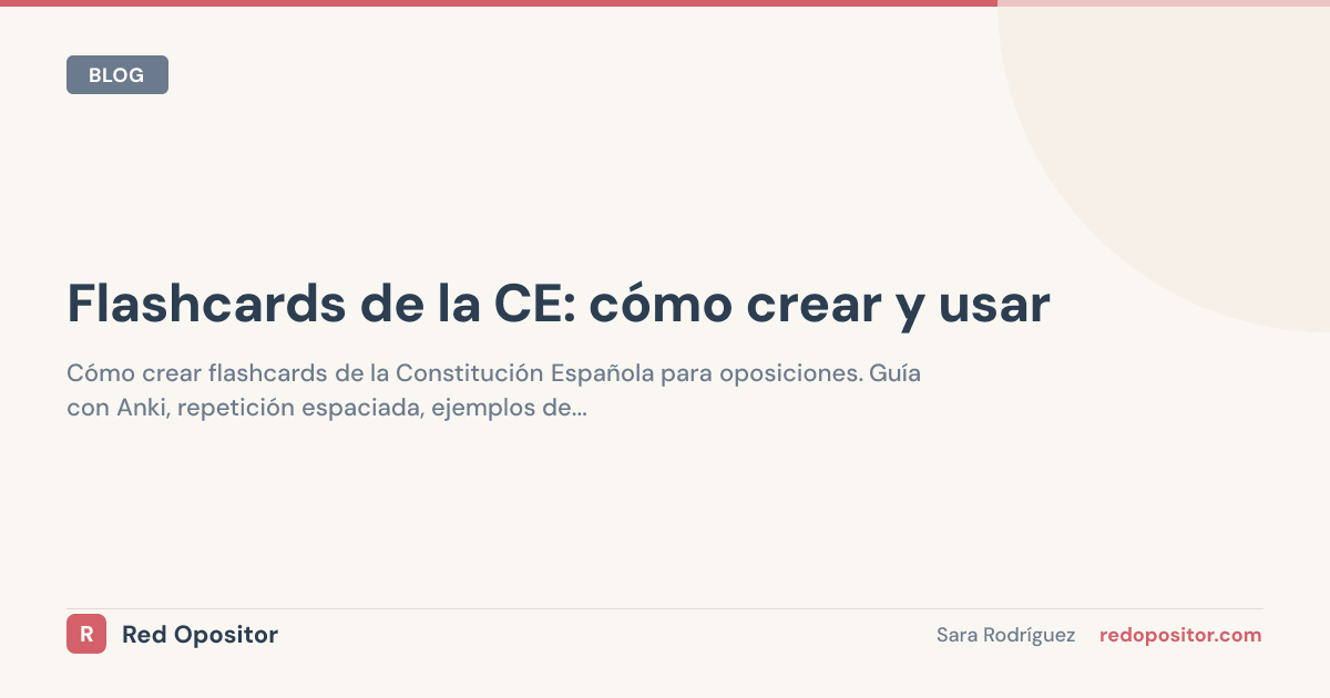 Flashcards de la CE: cómo crear y usar