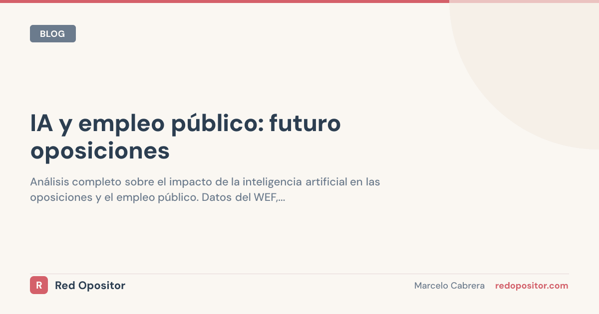 IA y oposiciones 2026: ¿hay futuro en lo público?
